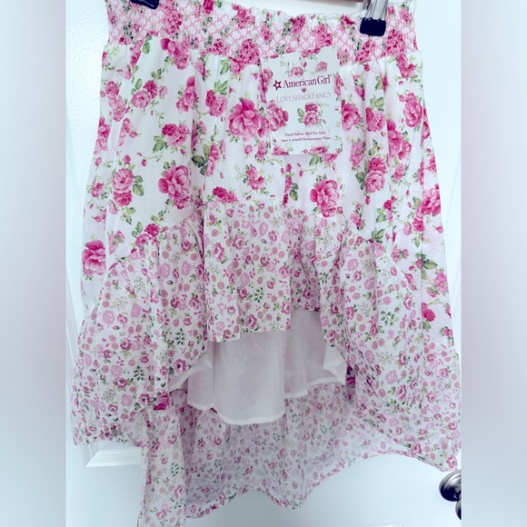 NWT American Girl x Love Shack Fancy High/Low Floral Flutter Skirt Size 6 - Picture 4 of 5